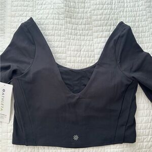 NWT Athleta Exhilarate Crop Top w/ built in bra